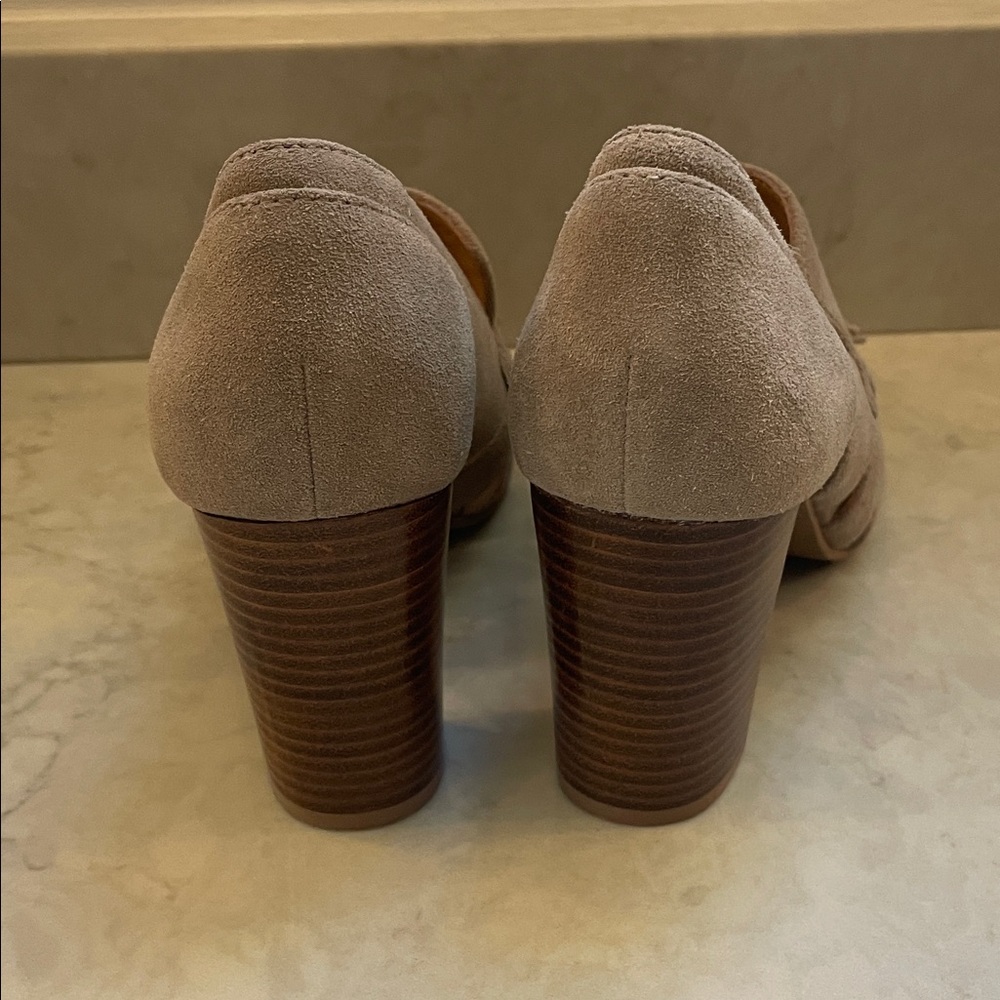 Johnston & Murphy Beige Suede Loafers - Picture 6 of 6